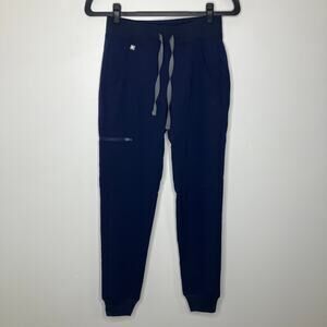 NWT FIGS Women's Zamora 2.0 Jogger Scrub Pants Navy blue XXS
